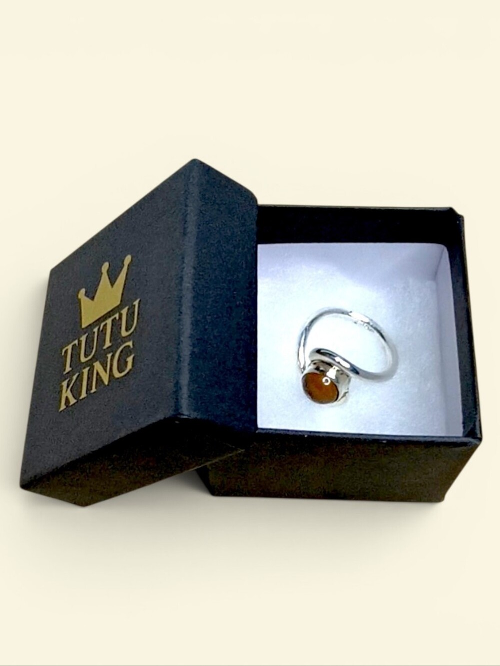 Infinity Tiger's Eye Ring - Picture 5 of 6